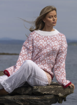 "Sval" Genser - Viking Design 2620-2C Kit - XS-XXL - Viking Alpaca Bris, fra Viking