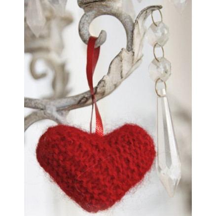 Sweet heart by DROPS Design - Julehjerte Julepynt Strikkeopskrift 5 cm Sweet heart by DROPS Design - Julehjerte Julepynt Strikkeopskrift 5 cm