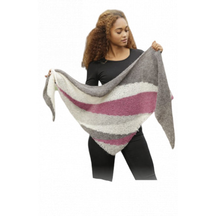 Tide Rose by DROPS Design - Sjal Strikkeopskrift 175x62 cm Tide Rose by DROPS Design - Sjal Strikkeopskrift 175x62 cm