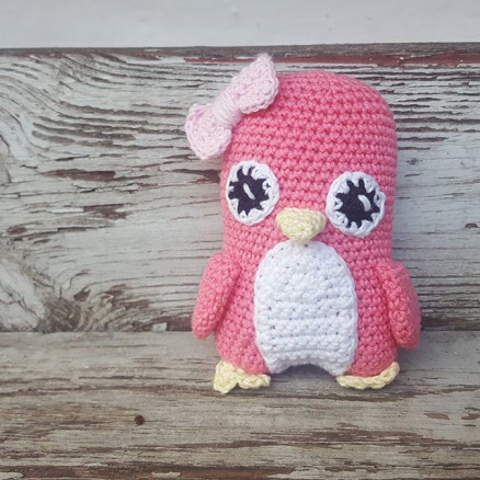Tyksak Pingvin af ByGrarup - Bamse Hækleopskrift 12cm Tyksak Pingvin af ByGrarup - Bamse Hækleopskrift 12cm