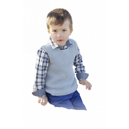 Vest is Best! by DROPS Design - Bluse Strikkeopskrift str. 2 - 11/12 år Vest is Best! by DROPS Design - Bluse Strikkeopskrift str. 2 - 11/12 år