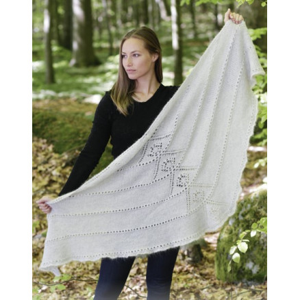 Viking Spirit by DROPS Design - Sjal Strikkeopskrift 180x70 cm Viking Spirit by DROPS Design - Sjal Strikkeopskrift 180x70 cm