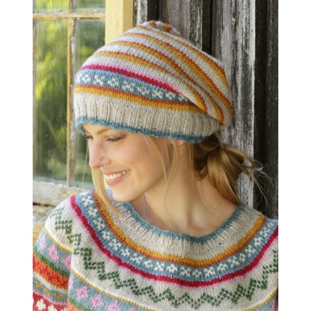 Winter Carnival Hat by DROPS Design - Hue Strikkeopskrift str. S/M - L/XL Winter Carnival Hat by DROPS Design - Hue Strikkeopskrift str. S/M - L/XL