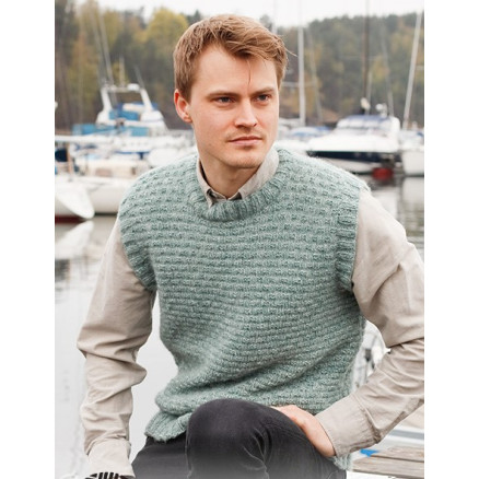Winter Rapids Slipover by DROPS Design - Vest Strikkeopskrift str. S-XXXL Winter Rapids Slipover by DROPS Design - Vest Strikkeopskrift str. S-XXXL