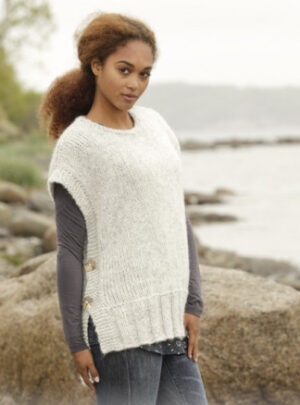 Winter is Coming by DROPS Design - Vest Strikkeopskrift str. S - XXXL